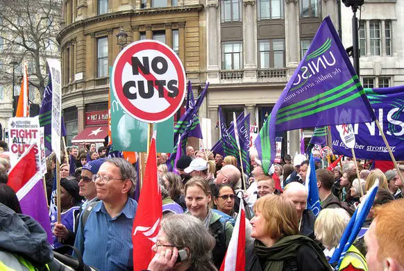 No cuts march -: