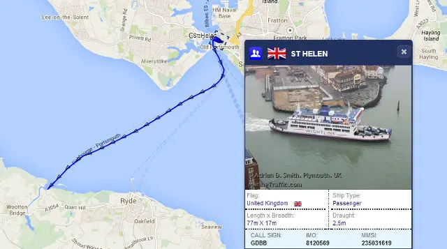 St Helen back in service 25 July 2014