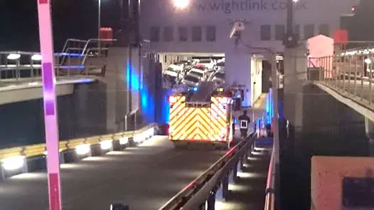 Fishbourne Car ferry - upper deck collapse by Richard Chantler