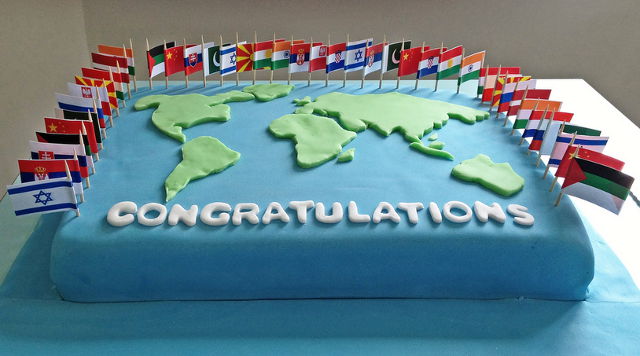 Congratulations cake: