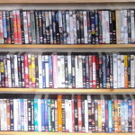 DVDs on shelf