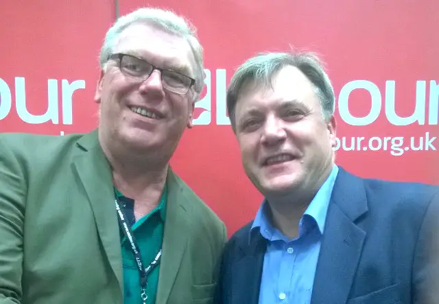 Stewart Blackmore and Ed Balls conference selfie