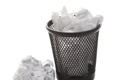 Waste paper bin :