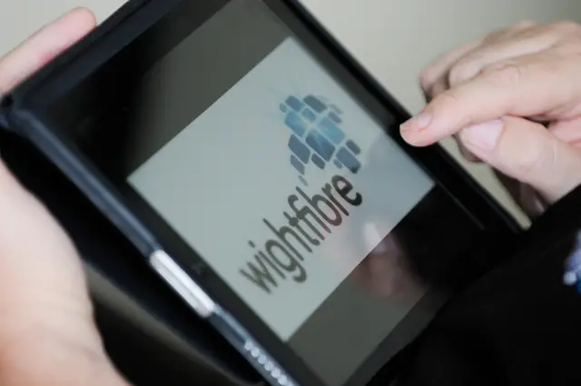 WightFibre on a tablet :