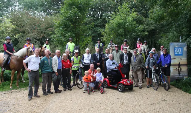 Wroxall to Shanklin path - official opening :