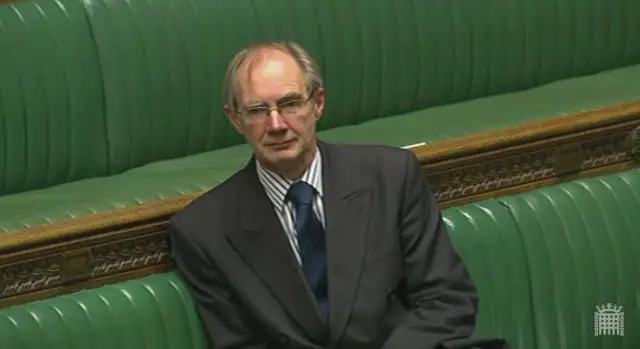 Andrew Turner on bench - Ferry debate - Westminster - 13 October 2014