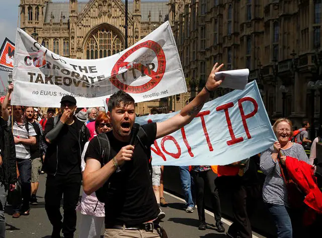 No to TTIP march