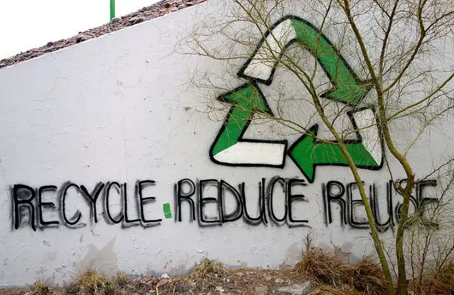 Recycle Reduce Reuse graffiti