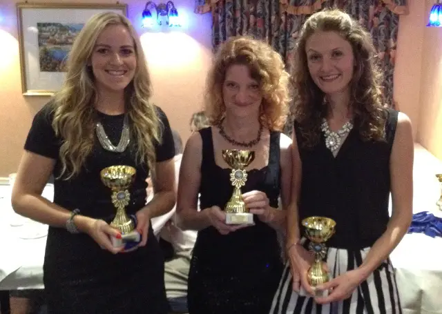 Ryde Harriers Annual Awards 2014 - women's track winners: