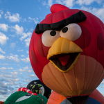 Angry birds hot air balloon