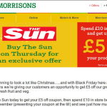 Black Friday at Morrisons offer