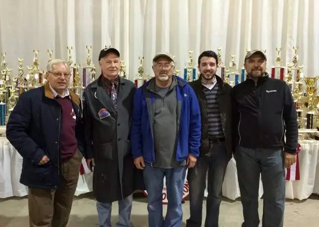 Jed Dwight with some American Poultry fanciers in Ohio