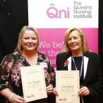 Queens nurses - Jenni Edgington and Sharon Hopkins