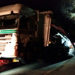 Steve Porter lorry overturned - Dale Whitehall