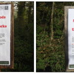 wildlife trust signs at Undercliff Drive