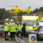 Air Ambulance motorway crash