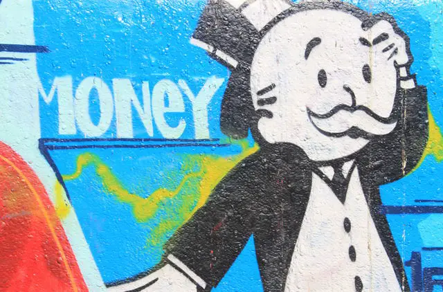 Monopoly money graffiti: