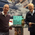 Roger Evans collected the first runners-up prize from Peter Dickson