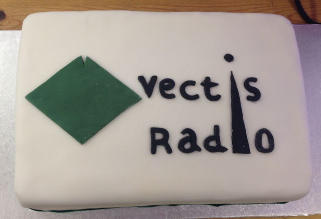Vectis Radio birthday cake
