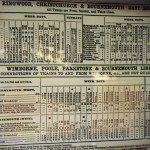 Old Train timetable