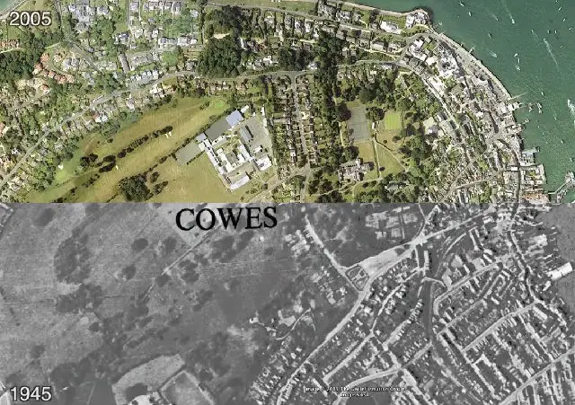 Split Screen video - Cowes - Google Earth