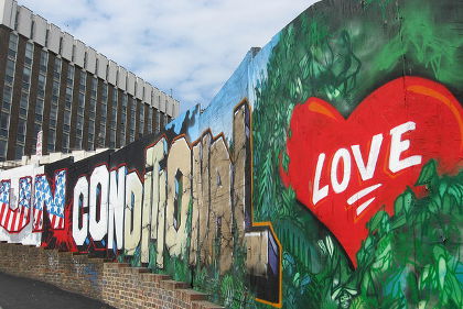 Unconditional love graffiti