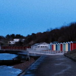 Beach huts at Colwell