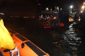 Cowes RNLI 30 March 2015 Tug Rescue
