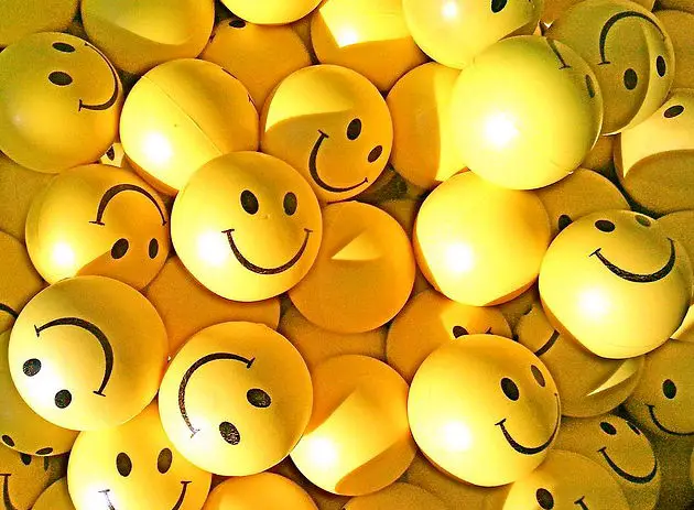 Happy smiley balls