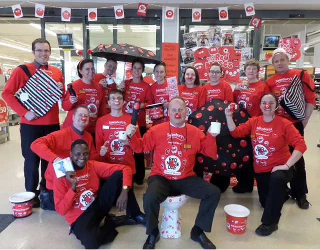 Red Nose Day at Sainsburys 2015