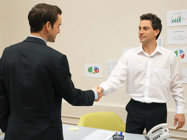 Business men shaking hands: