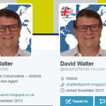 David Walter changed bio on Twitter