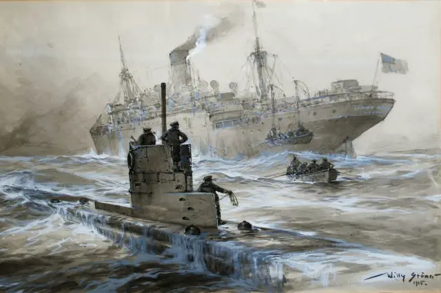 War at Sea painting: