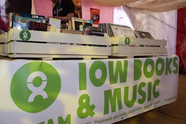 Oxfam at festival Boxes