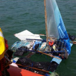 RNLI Mudeford raft rescued - June 2015