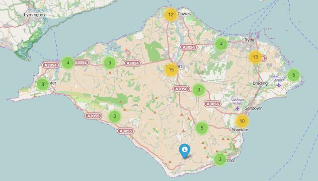 Isle of Wight planning applications map