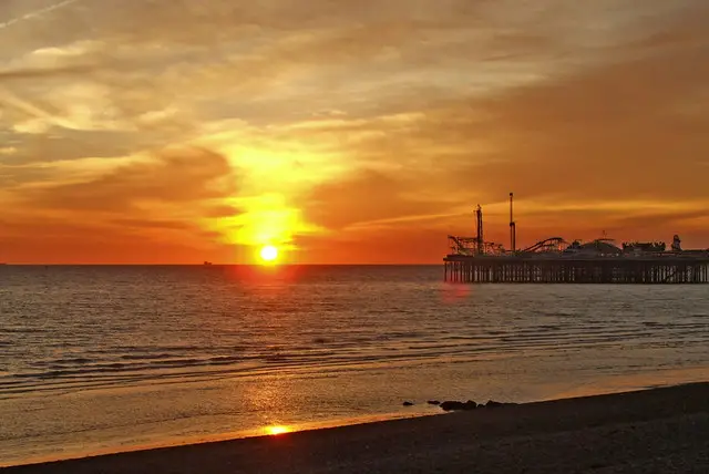 Brighton Beach sunset