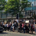 Carisbrooke College anti-closure protest - 8 Jul 2015