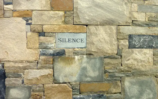 Silence stone wall