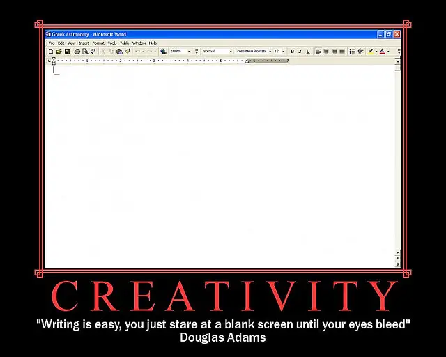 Creativity is easy - quote
