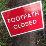 Footpath closed