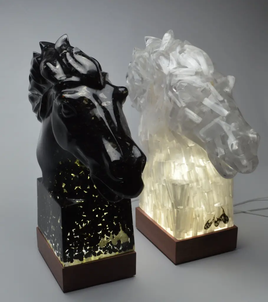 Guido Oakley's crystal horses front