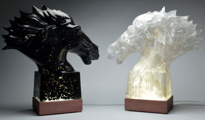 Guido Oakley's crystal horses