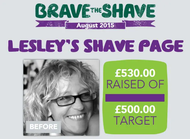 Lesley Brown Brave the Shave