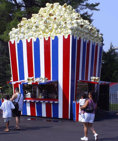 giant popcorn stand 
