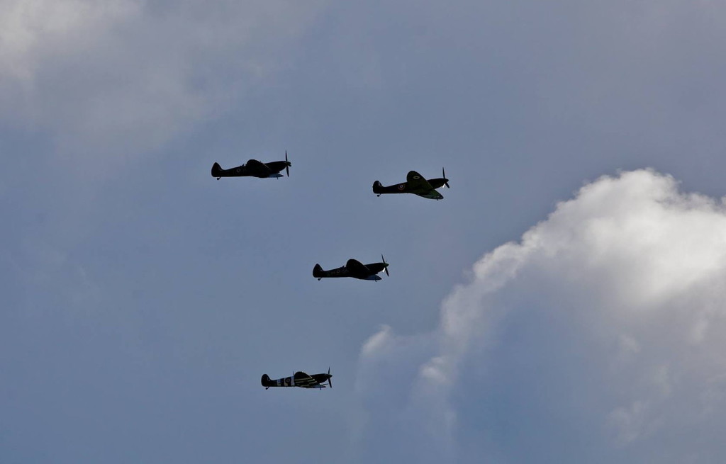 Battle of Britain Day flypast by Lesley Brown 