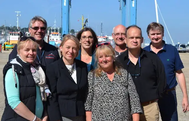 Natalie Bennett at SME in East Cowes