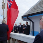 Raising the red ensign in Yarmouth 2015