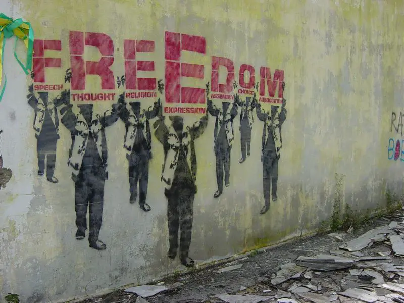 freedom graffiti