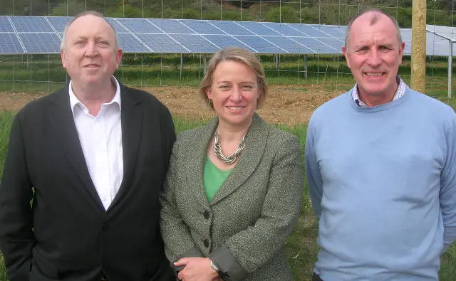 Natalie Bennett and Green Party MEP Keith Taylor with Bob Keats